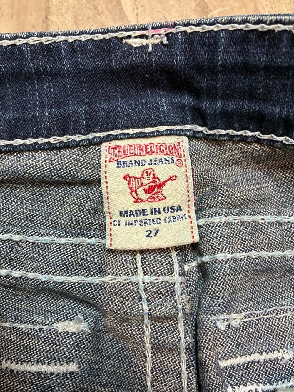 True Religion Brand Jeans Billy Super T Bootcut Denim Jeans Size 27 - Picture 2 of 7